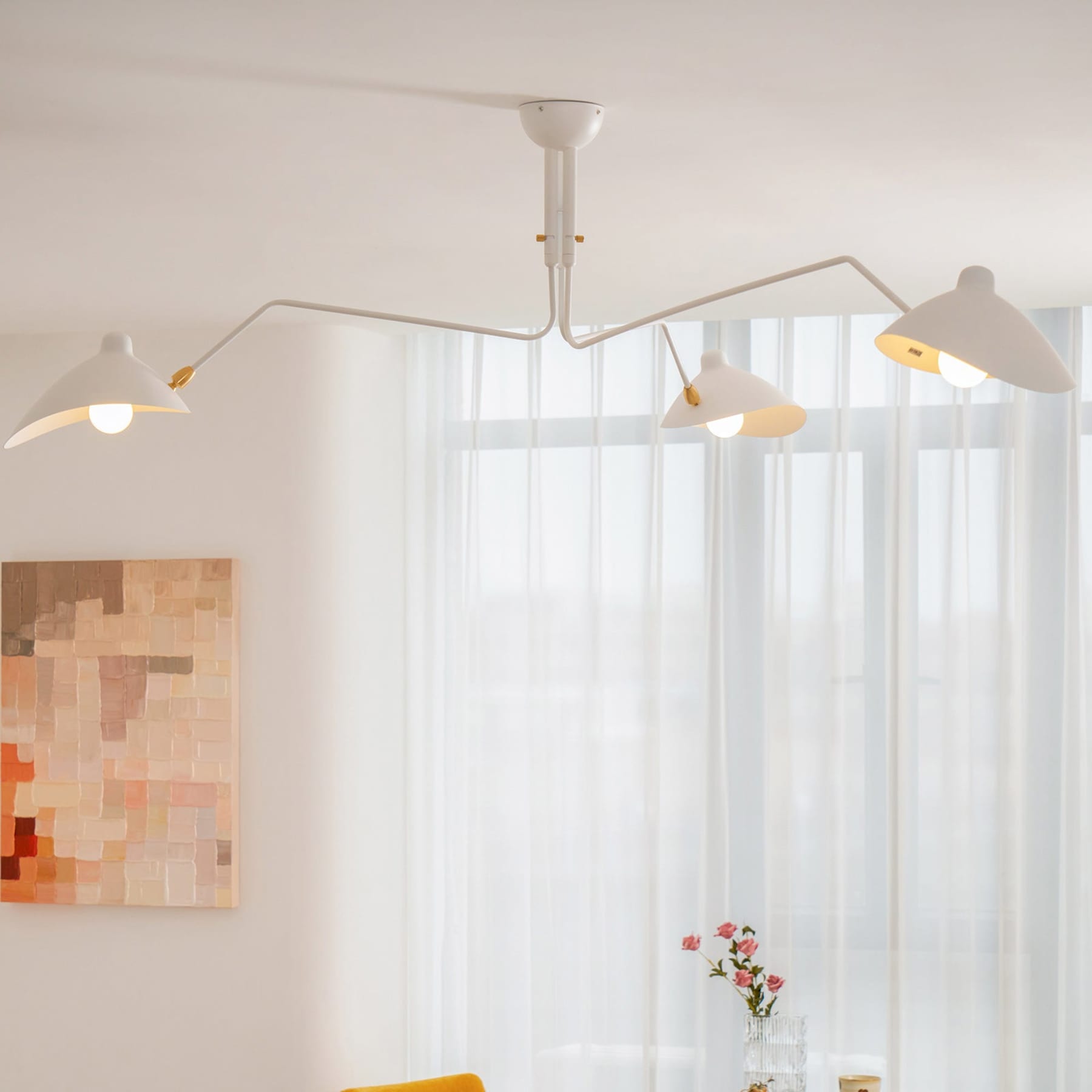 Modern Linear Metal Ceiling Light With Adjustable Color Temperature — Greenwich Home & Living