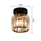 Classic Acrylic Semi-Flush Mount Ceiling Light for Hallway and Bedroom — Greenwich Home & Living