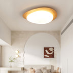 Modern Wood Flush Mount Ceiling Light With Stepless Dimming — Greenwich Home & Living