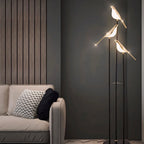 Contemporary Metal Floor Lamp With Adjustable Color Temperature for Living Room — Greenwich Home & Living