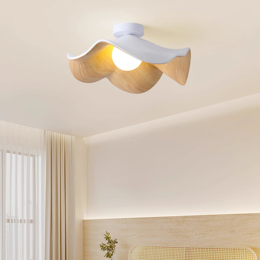 Scandinavian Resin Ceiling Light With Three-Color Light for Living Room — Greenwich Home & Living