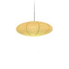 Bohemian Rattan Pendant Light With Xuan Paper Shade for Living Room in Black — Greenwich Home & Living