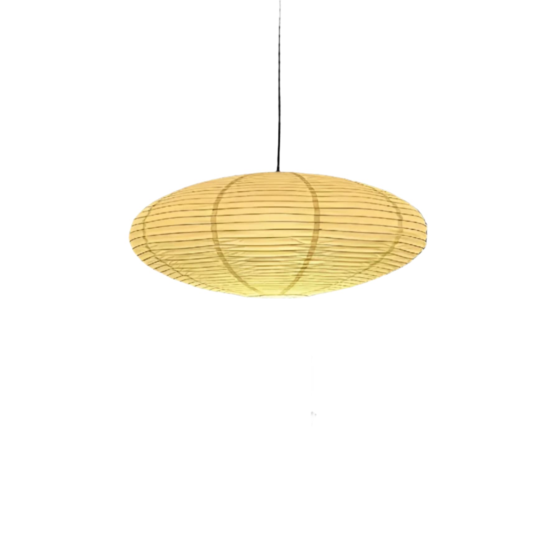 Bohemian Rattan Pendant Light With Xuan Paper Shade for Living Room in Black — Greenwich Home & Living