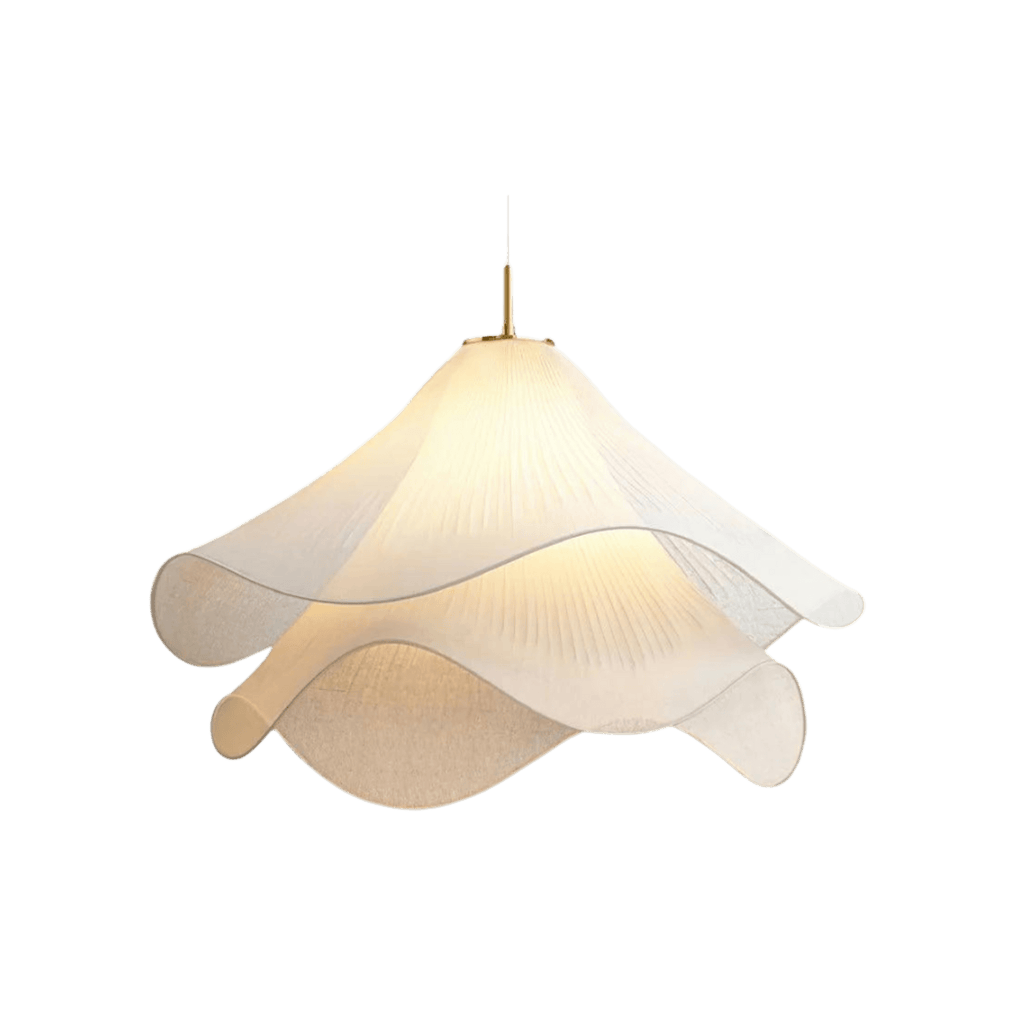 Contemporary Fabric Pendant Light With Dimmable Color Options for Living Room — Greenwich Home & Living