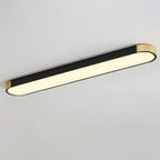 Modern Linear Metal Flush Mount Ceiling Light With Dimmable Remote — Greenwich Home & Living