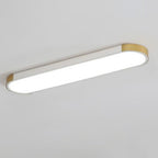 Modern Linear Metal Flush Mount Ceiling Light With Dimmable Remote — Greenwich Home & Living