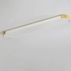 Modern Linear Metal Flush Mount Ceiling Light With Dimmable Remote — Greenwich Home & Living
