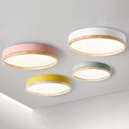 Scandinavian Wood Flush Mount Ceiling Light for Living Room — Greenwich Home & Living