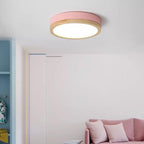 Scandinavian Wood Flush Mount Ceiling Light for Living Room — Greenwich Home & Living