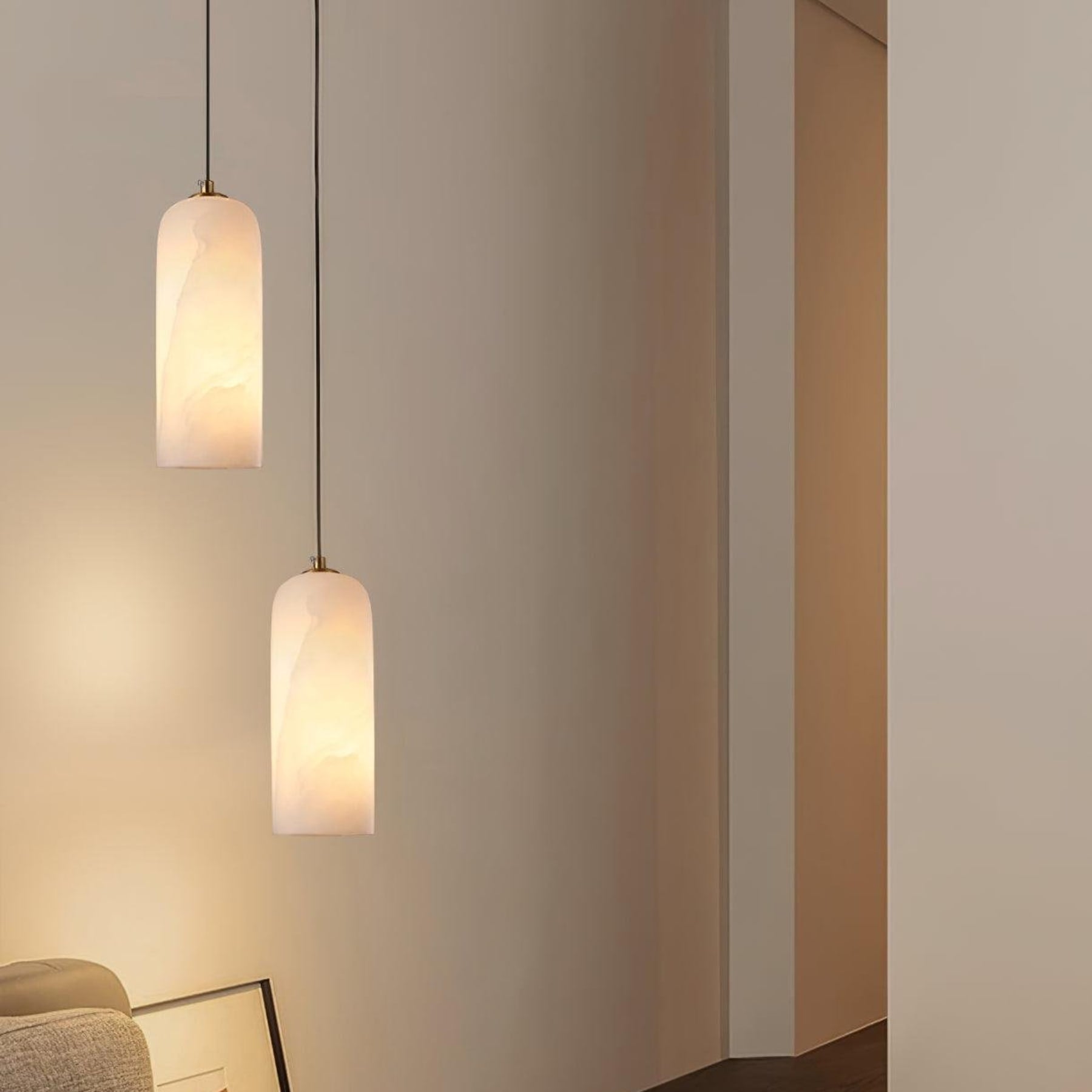 Contemporary Marble Pendant Light for Living Room and Dining Room — Greenwich Home & Living