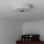 Retro Glass Flush Mount Ceiling Light With Adjustable Color Temperature — Greenwich Home & Living