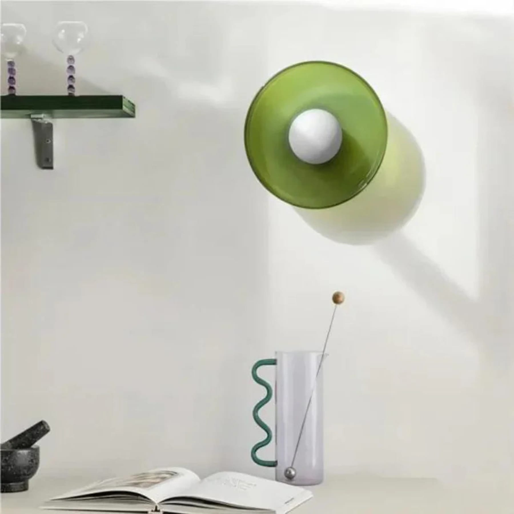 Contemporary Glass Bowl Ceiling Light for Living Room — Greenwich Home & Living