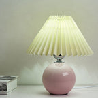 Contemporary Ceramic Table Lamp With Fabric Shade for Living Room — Greenwich Home & Living
