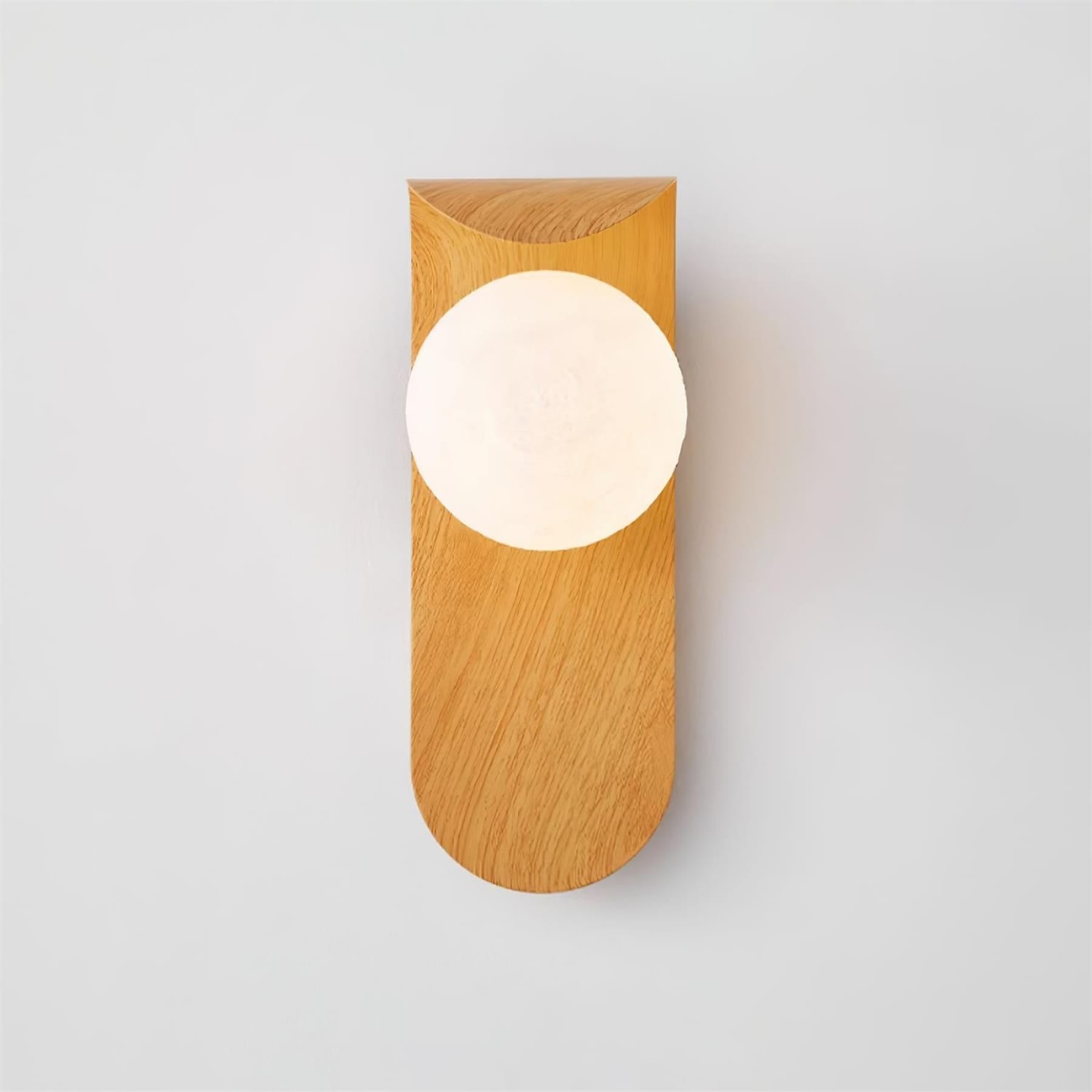 Minimalist Wood Wall Light With Tri-Color Changing Glow — Greenwich Home & Living