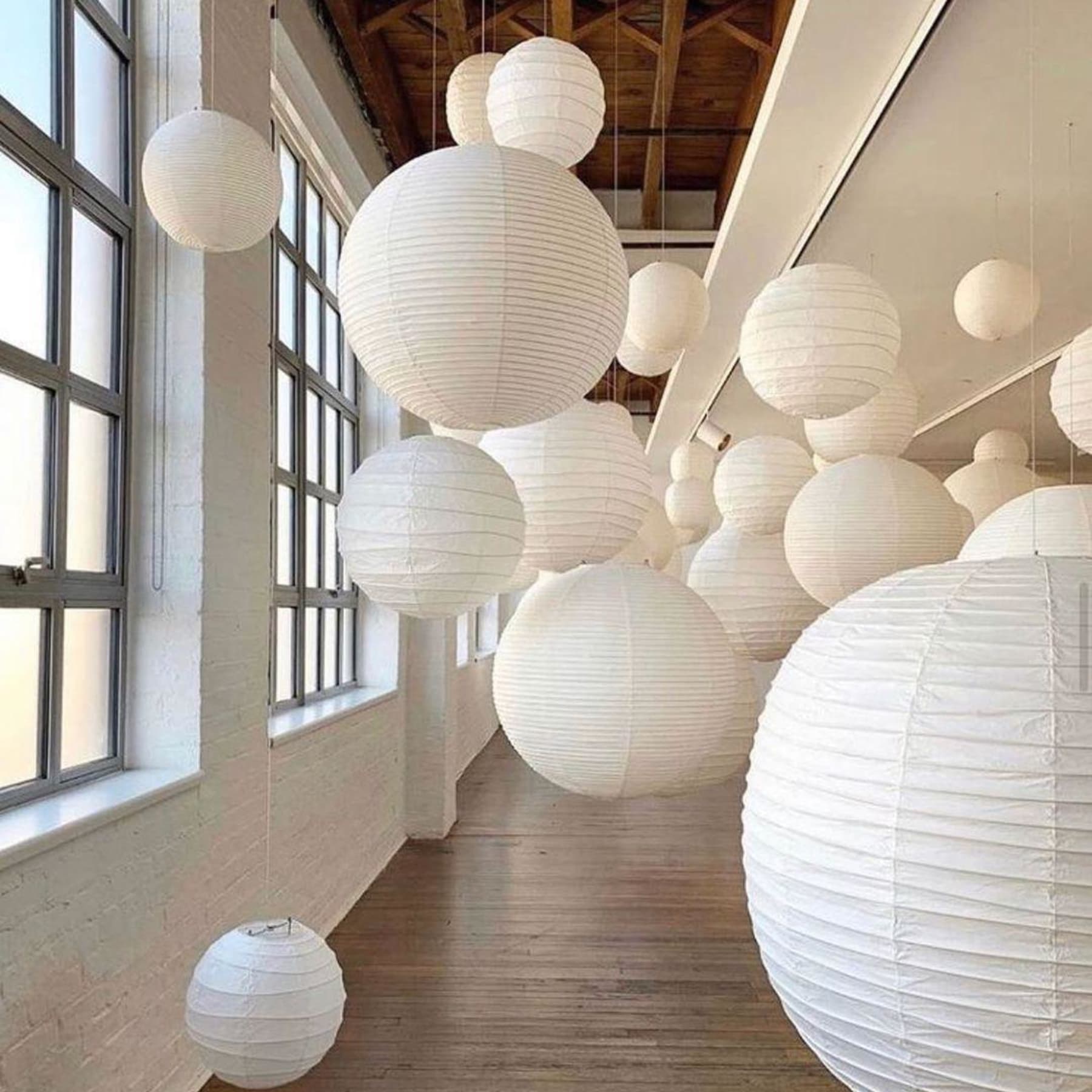 Minimalist Round Lantern Pendant Light With Warm Bulb Included for Living Room — Greenwich Home & Living