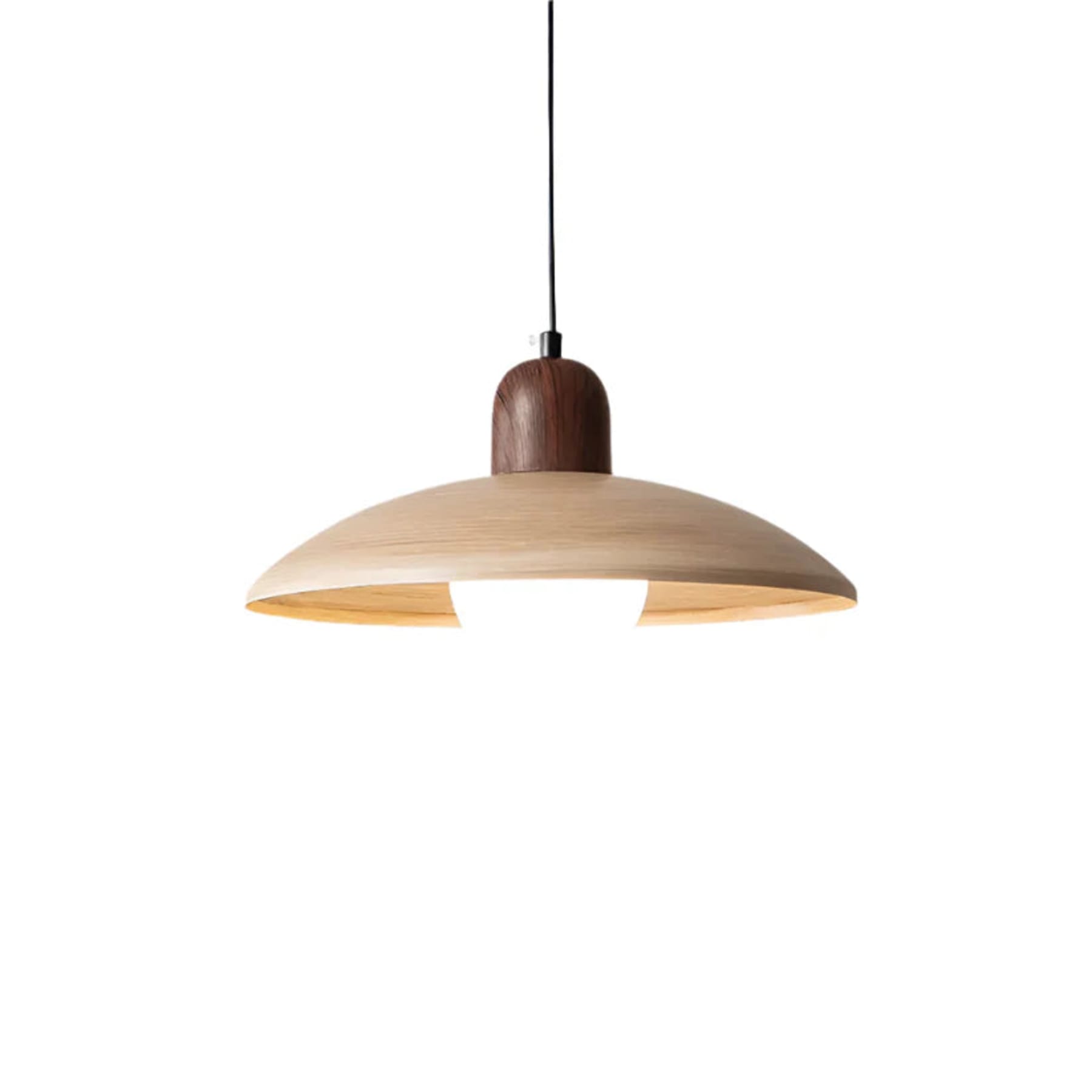 Scandinavian Wrought Iron Pendant Light With Tri-Color Lighting for Dining Room in Brown — Greenwich Home & Living