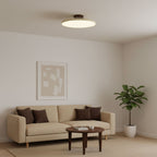 Retro Metal Semi-Flush Mount Ceiling Light With Three-Color Light — Greenwich Home & Living
