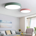 Minimalist Metal Flush Mount Ceiling Light With Tri-Color Dimming — Greenwich Home & Living