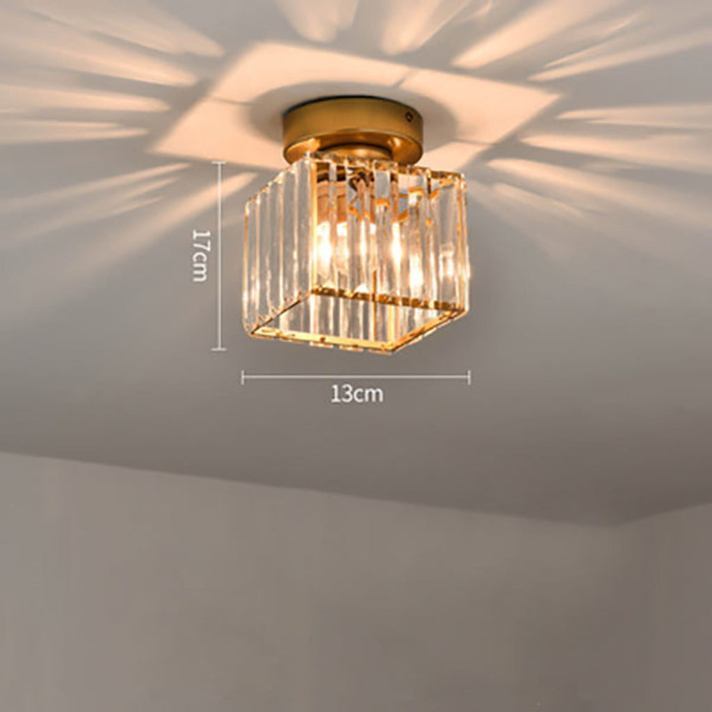 Classic Acrylic Semi-Flush Mount Ceiling Light for Hallway and Bedroom — Greenwich Home & Living