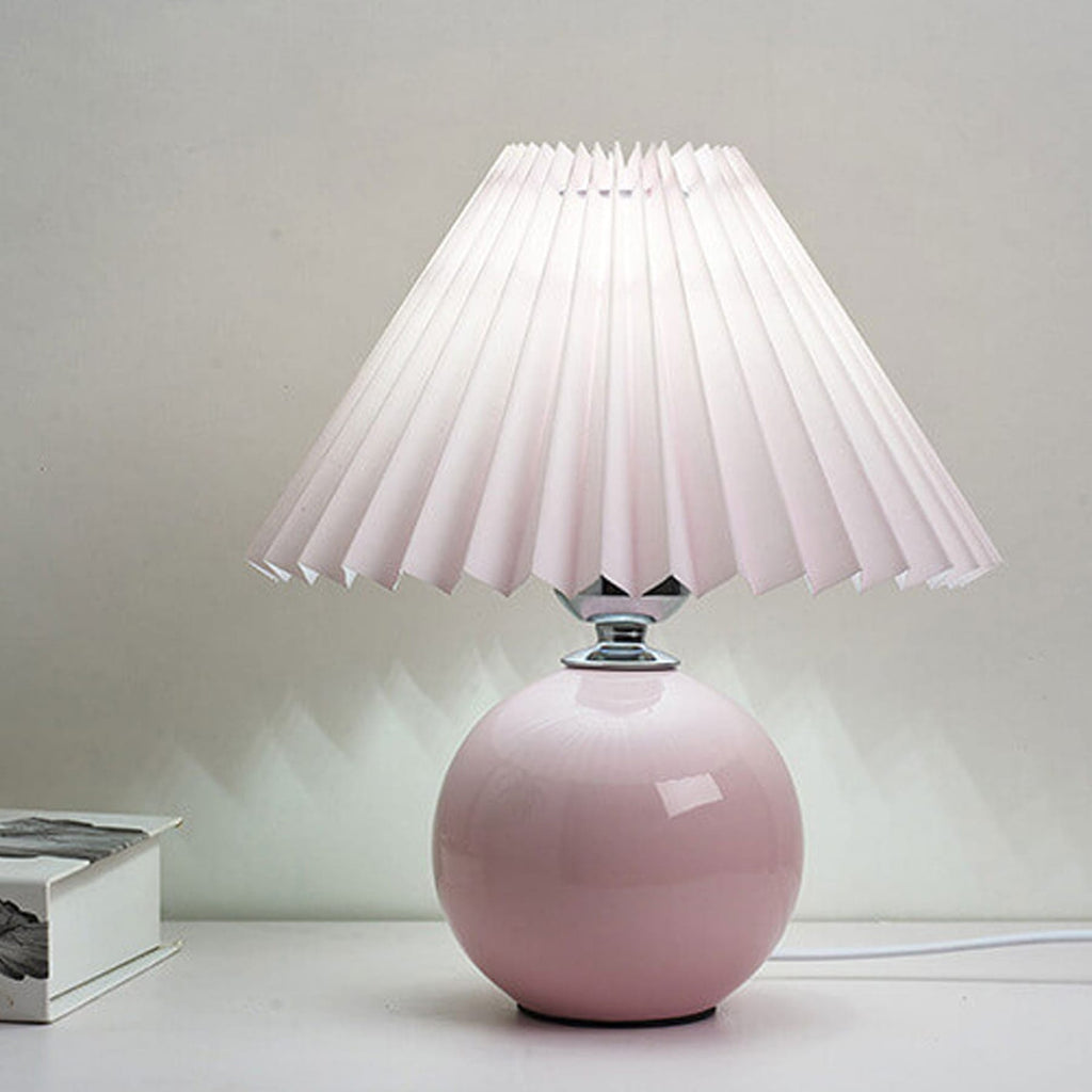 Contemporary Ceramic Table Lamp With Fabric Shade for Living Room — Greenwich Home & Living