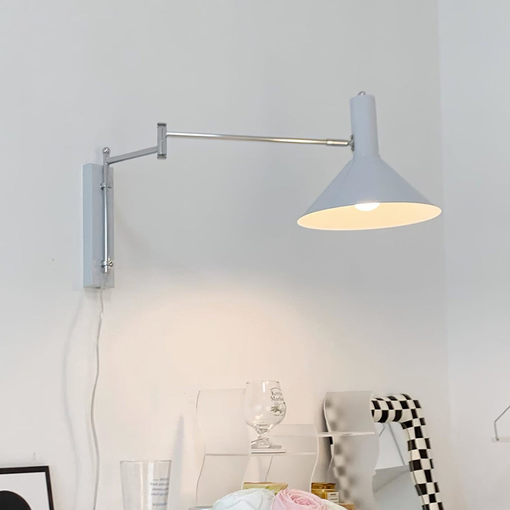 Retro Metal Wall Light With Tri-Color Lighting for Bedroom — Greenwich Home & Living
