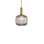Contemporary Glass Pendant Light for Living and Dining Rooms in Bottle Shape - Ø8" (Ø20 cm) — Greenwich Home & Living