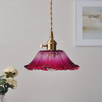 Retro Copper and Glass Pendant Light for Living Room — Greenwich Home & Living