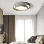Minimalist Metal Flush Mount Ceiling Light With Bright Daylight LED — Greenwich Home & Living