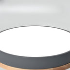 Minimalist Wood Flush Mount Ceiling Light With Remote Dimming — Greenwich Home & Living