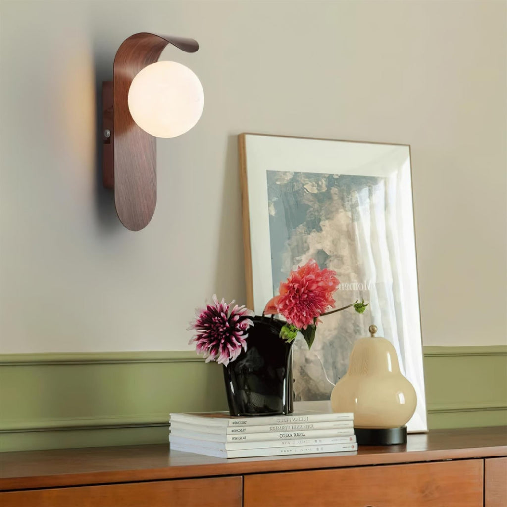 Minimalist Wood Wall Light With Tri-Color Changing Glow — Greenwich Home & Living