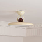 Retro Iron and Acrylic Semi-Flush Ceiling Light With Dimmable Color — Greenwich Home & Living