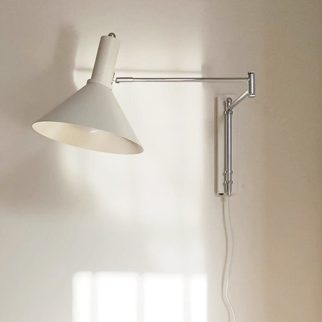 Retro Metal Wall Light With Tri-Color Lighting for Bedroom — Greenwich Home & Living