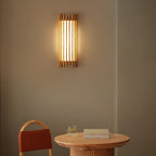 Contemporary Acrylic and Wood Wall Light With Tri-Color Lighting — Greenwich Home & Living