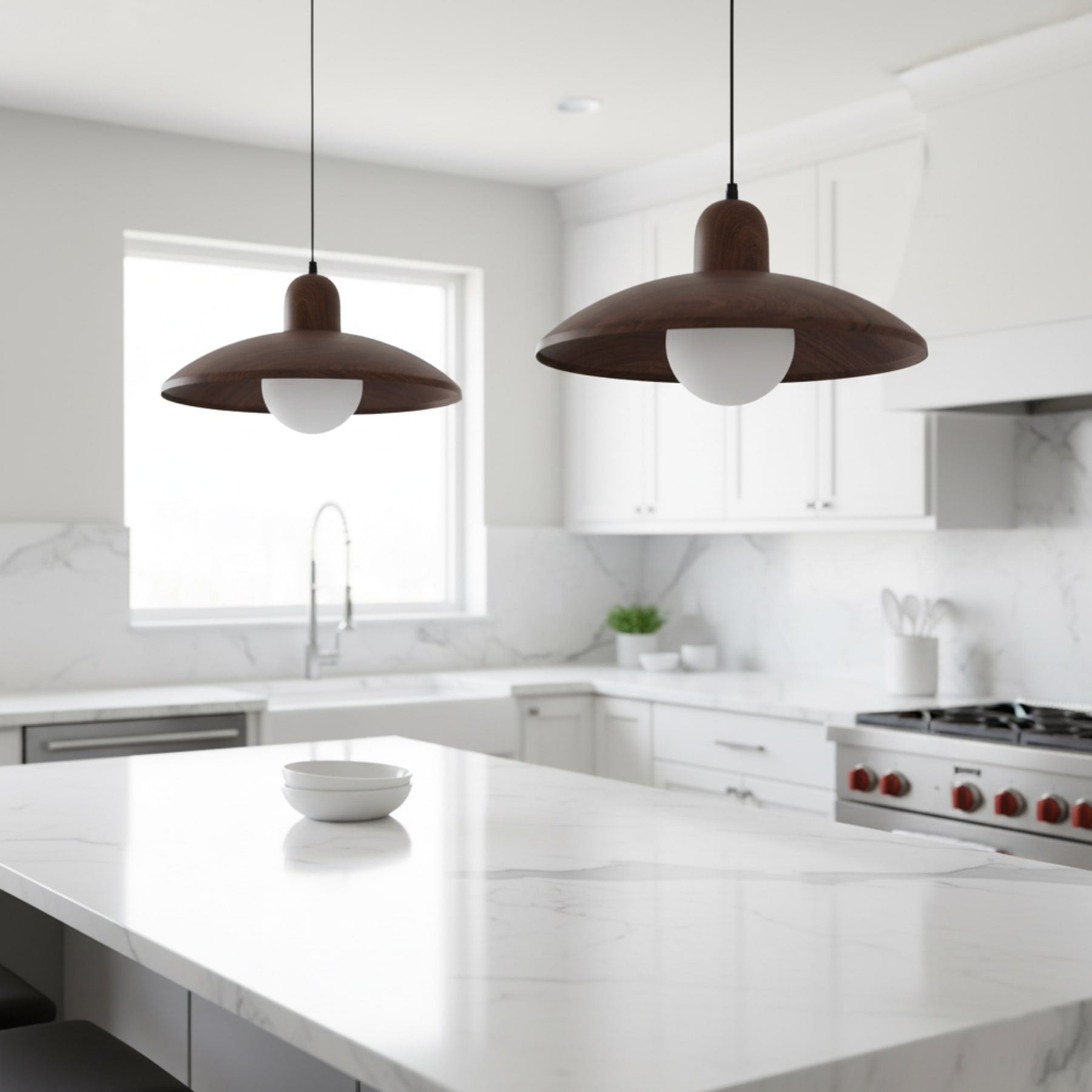 Scandinavian Wrought Iron Pendant Light With Tri-Color Lighting for Dining Room — Greenwich Home & Living