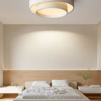 Minimalist Metal Flush Mount Ceiling Light With Bright Daylight LED — Greenwich Home & Living