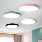 Minimalist Metal Flush Mount Ceiling Light With Tri-Color Dimming — Greenwich Home & Living