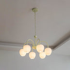 Retro Metal and Glass Chandelier With Selectable Color Light for Living and Dining Rooms — Greenwich Home & Living