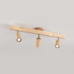Modern Linear Walnut Wood Ceiling Light With Selectable Color Temperature — Greenwich Home & Living