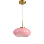 Retro Glass Pendant Light for Living and Dining Rooms in Pink — Greenwich Home & Living