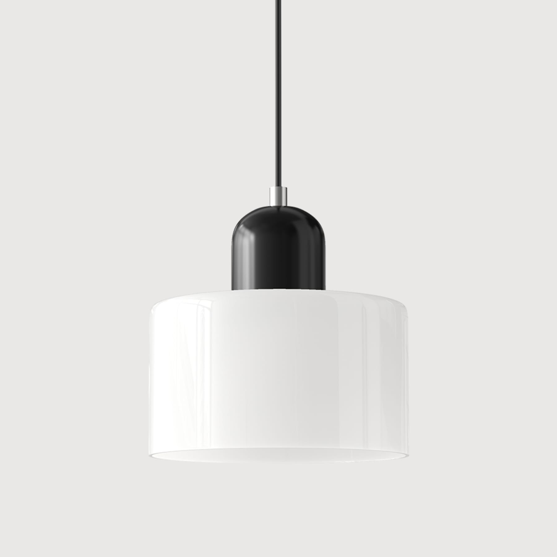 Modern Glass Pendant Light for Dining Room and Kitchen in White — Greenwich Home & Living