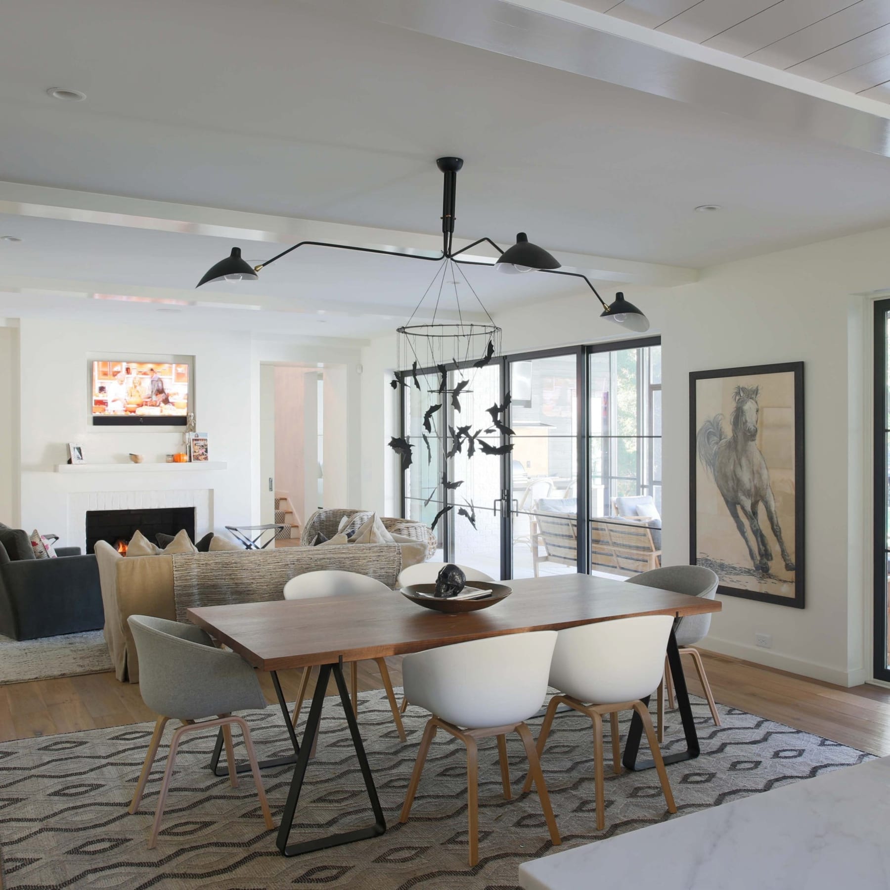 Modern Linear Metal Ceiling Light With Adjustable Color Temperature — Greenwich Home & Living