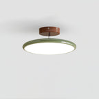 Retro Metal Semi-Flush Mount Ceiling Light With Three-Color Light — Greenwich Home & Living