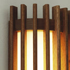 Contemporary Acrylic and Wood Wall Light With Tri-Color Lighting — Greenwich Home & Living
