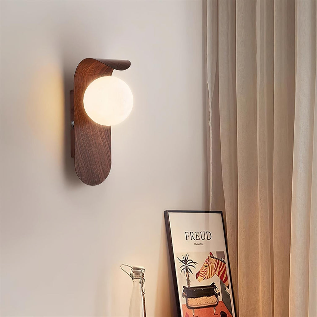 Minimalist Wood Wall Light With Tri-Color Changing Glow — Greenwich Home & Living