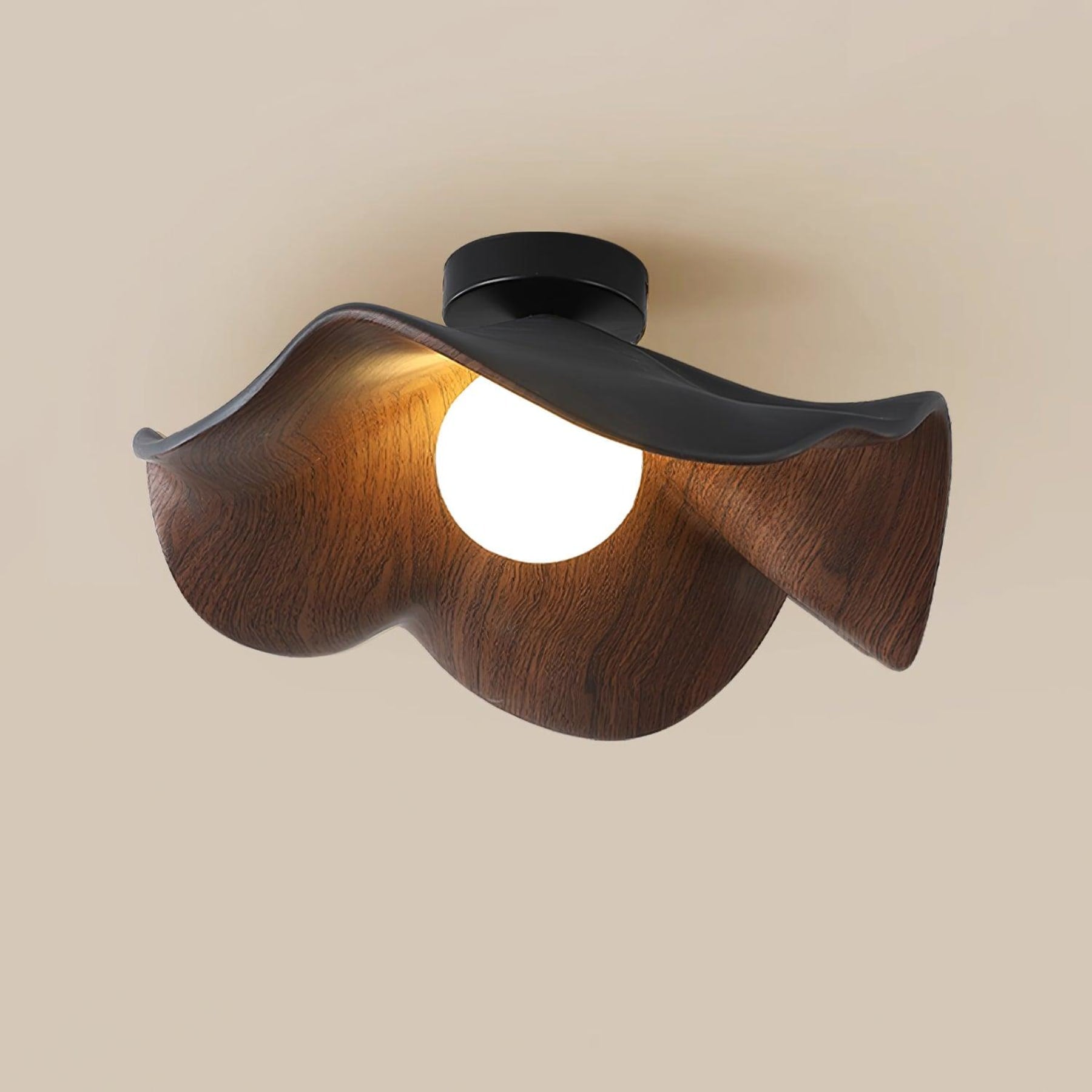 Scandinavian Resin Ceiling Light With Three-Color Light for Living Room — Greenwich Home & Living