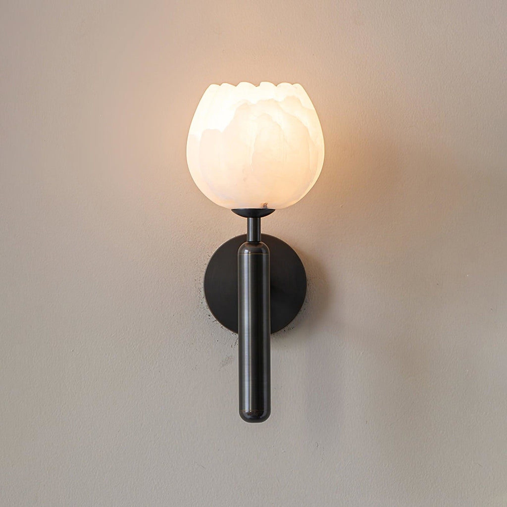 Contemporary Iron and Glass Wall Light With Dual Color Temperature — Greenwich Home & Living