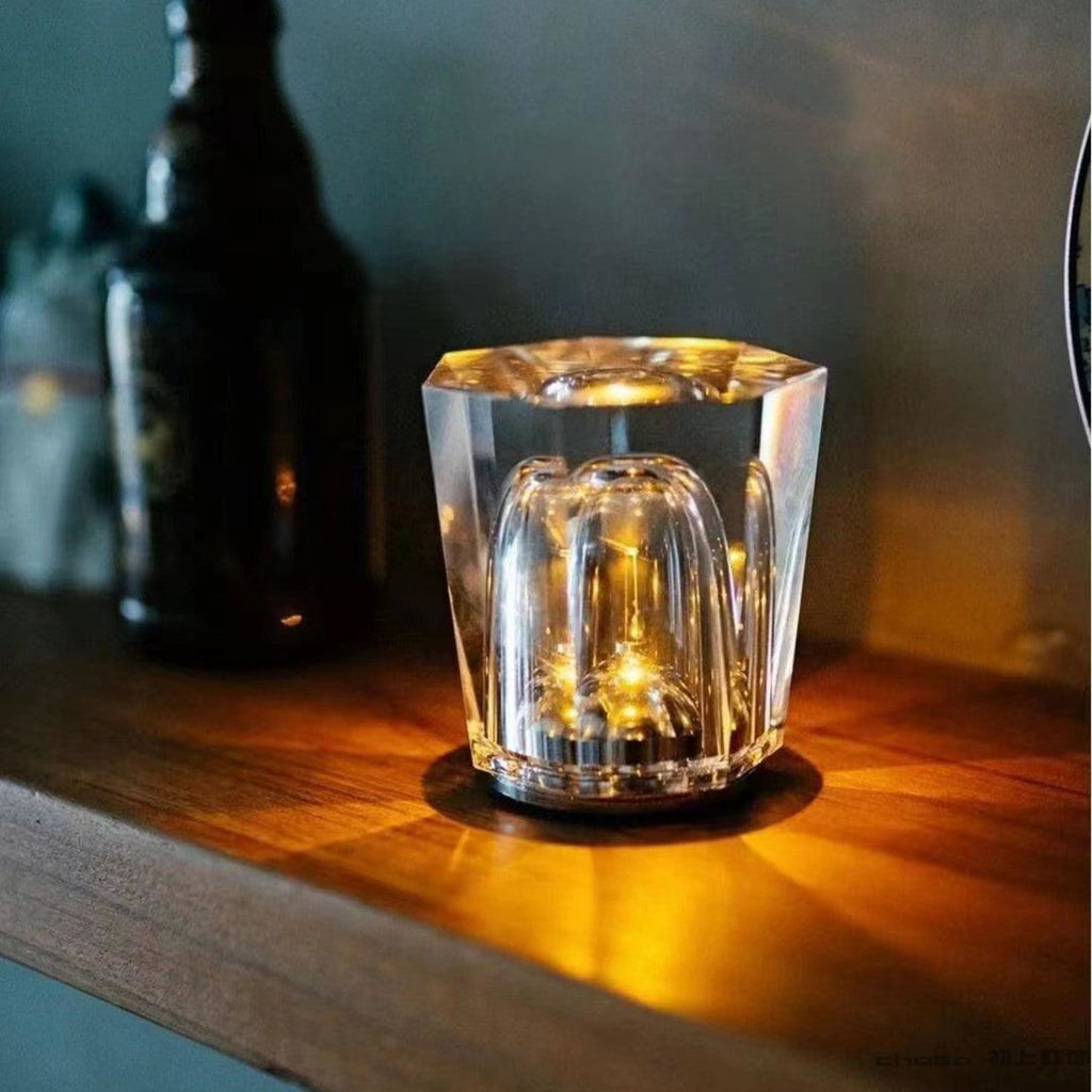 Modern Crystal Table Lamp With Warm Glow For Living Room and Bedroom — Greenwich Home & Living