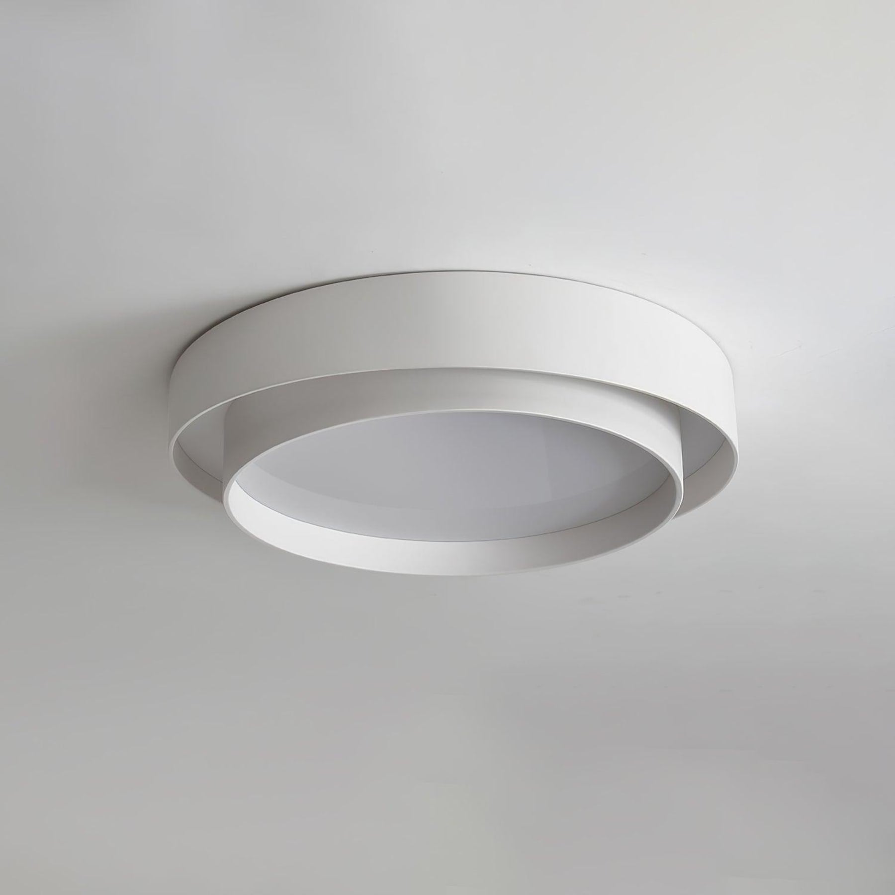 Minimalist Metal Flush Mount Ceiling Light With Bright Daylight LED — Greenwich Home & Living