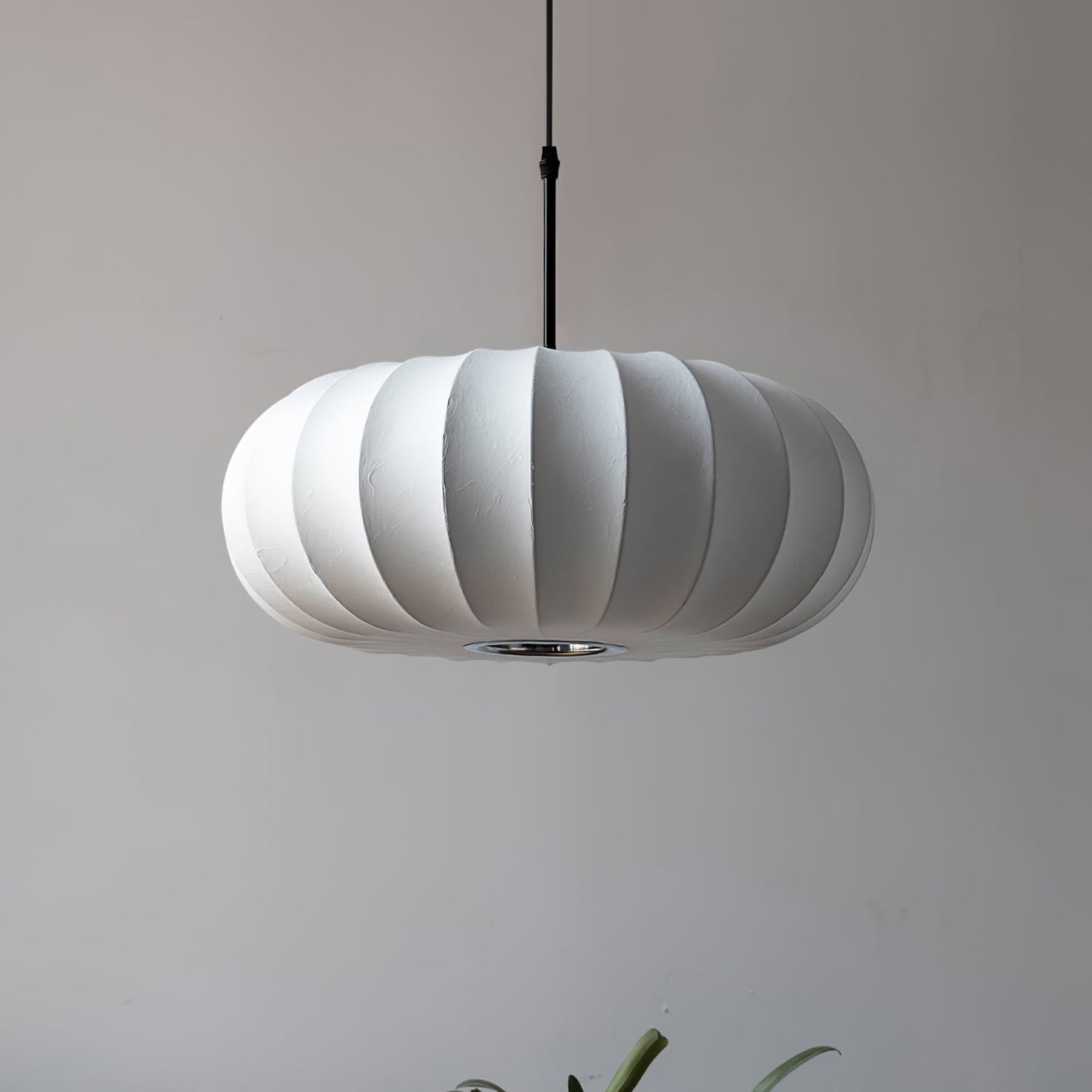 Modern Silk Fabric Pendant Light With Adjustable Color Temperature — Greenwich Home & Living