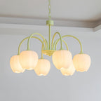 Retro Metal and Glass Chandelier With Selectable Color Light for Living and Dining Rooms — Greenwich Home & Living